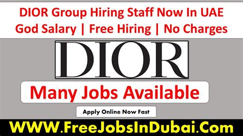 dior job opportunities.